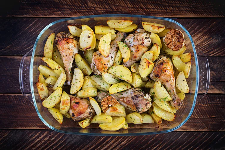 Baked Chicken Drumsticks with Potatoes: Hands-Off Weeknight Dinner