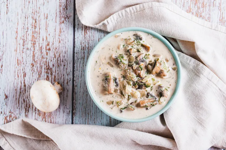 Creamy Tarragon Mushroom Soup Recipe