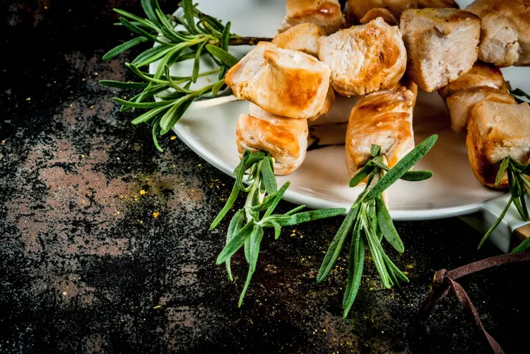 Grilled Rosemary Skewers: Using the Stems as Skewers