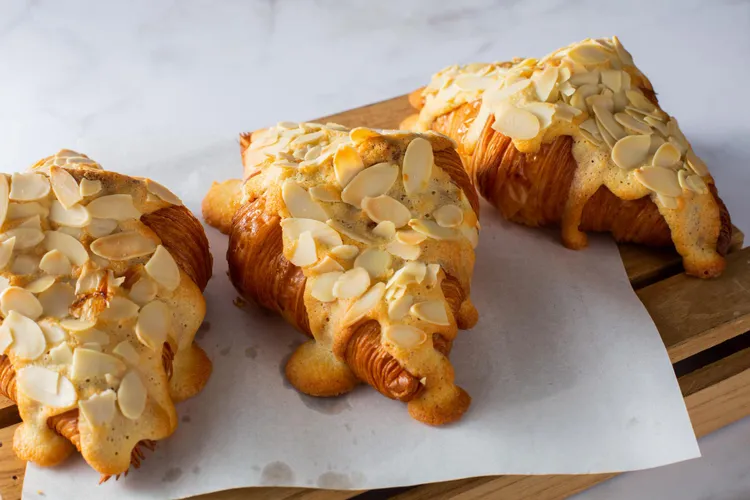 Almond Croissants From Day-Old Croissants